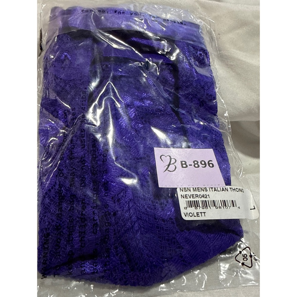 Cosabella Romantic Violet Lace Thong Size L - Picture 12 of 13